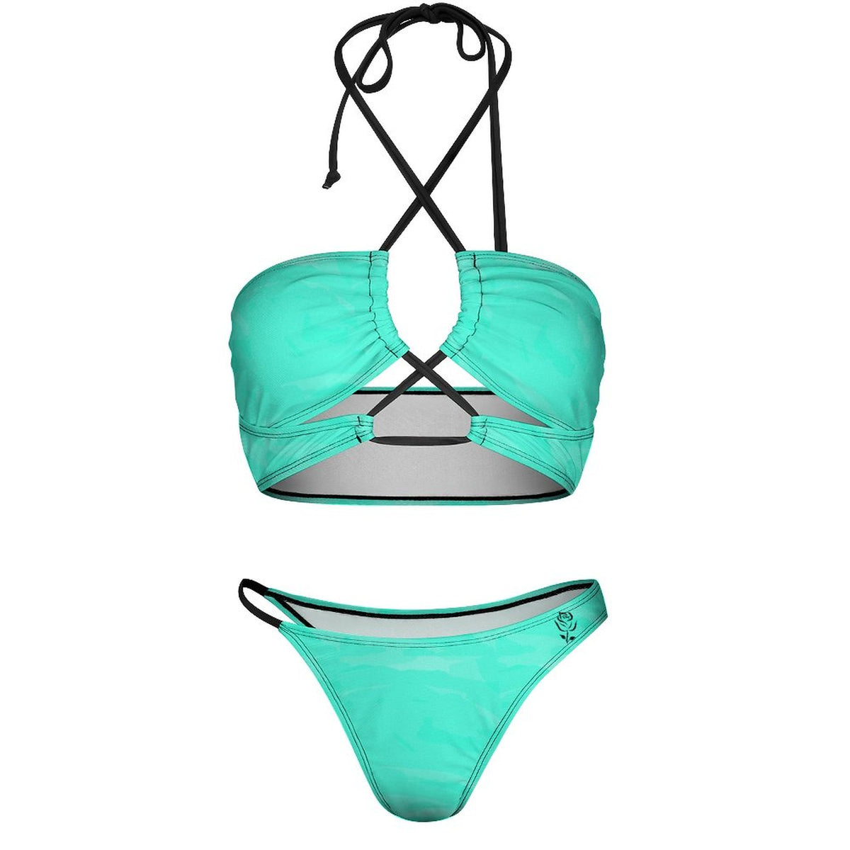 Teal Custom Design Bikini Swimsuit