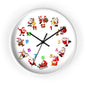 Festive Santa Wall Clock, Christmas Decor, Holiday Home Accent, Gift for Kids, Fun Timepiece, Seasonal Clock, Xmas Decoration