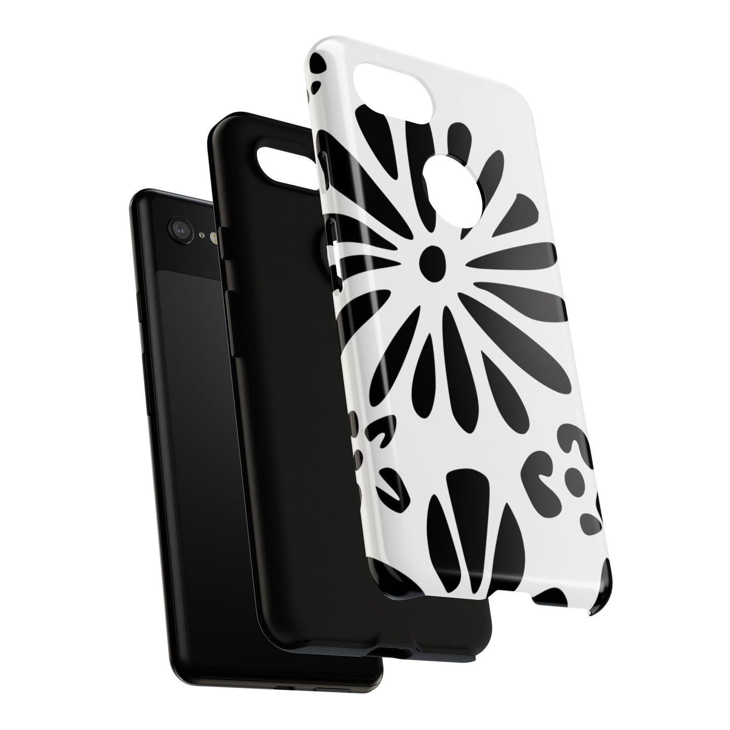 Stylish Phone Case with Floral Design, Tough Phone Cover for Her, Trendy Black and White Cell Phone Case, Unique Gift for Birthdays [...]