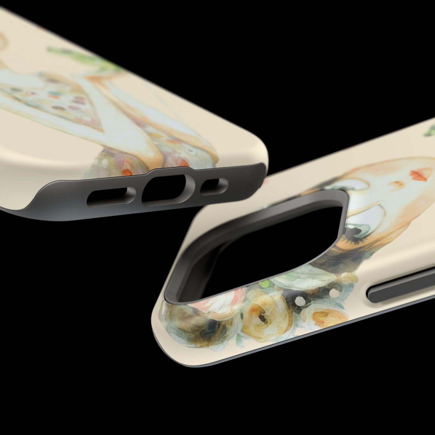 Whimsical Girl with Frog Magnetic Impact Phone Case
