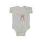 Cute Baby Girl Bodysuit with Bear Design, Infant Clothing