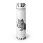 Cat and Butterfly Insulated Water Bottle -  22oz insulated bottle