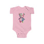 Colorful Floral Teddy Bear Baby Bodysuit, Infant Outfit, Cute Gift, Baby Shower, Nursery Wear, Adorable Newborn Clothing