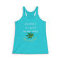 Funny Cannabis Racerback Tank Top, Cannabis Shirt, Herb Lovers Gift, Weed Control Apparel, Summer Workout Top