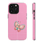 Cute Butterfly Phone Case, Tough Cases, Floral Phone Accessory, Gift for Her, Spring Fashion, Kids' Birthday Present, Pastel Aesthetic