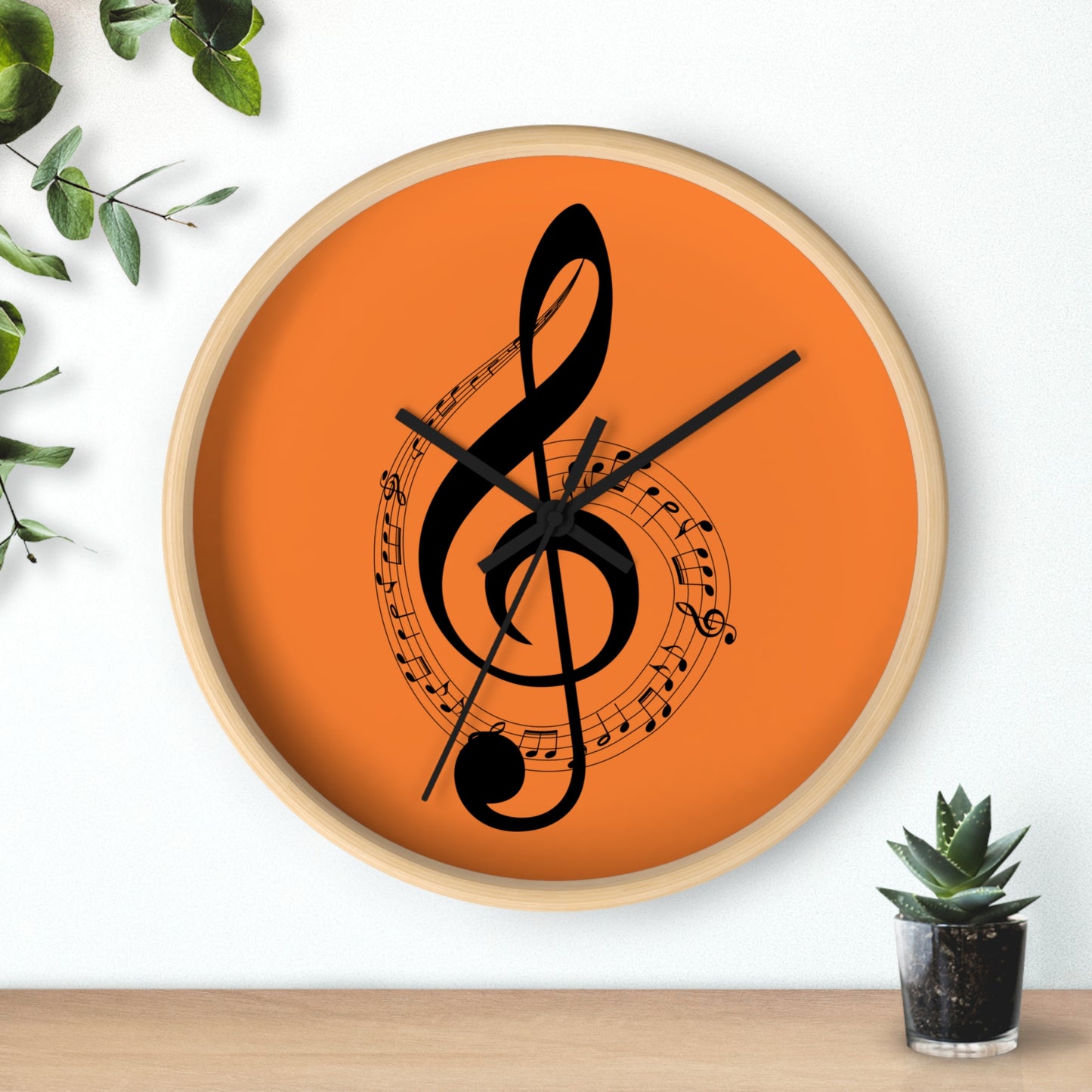 Musical Notes Wall Clock, Perfect Gift for Musicians