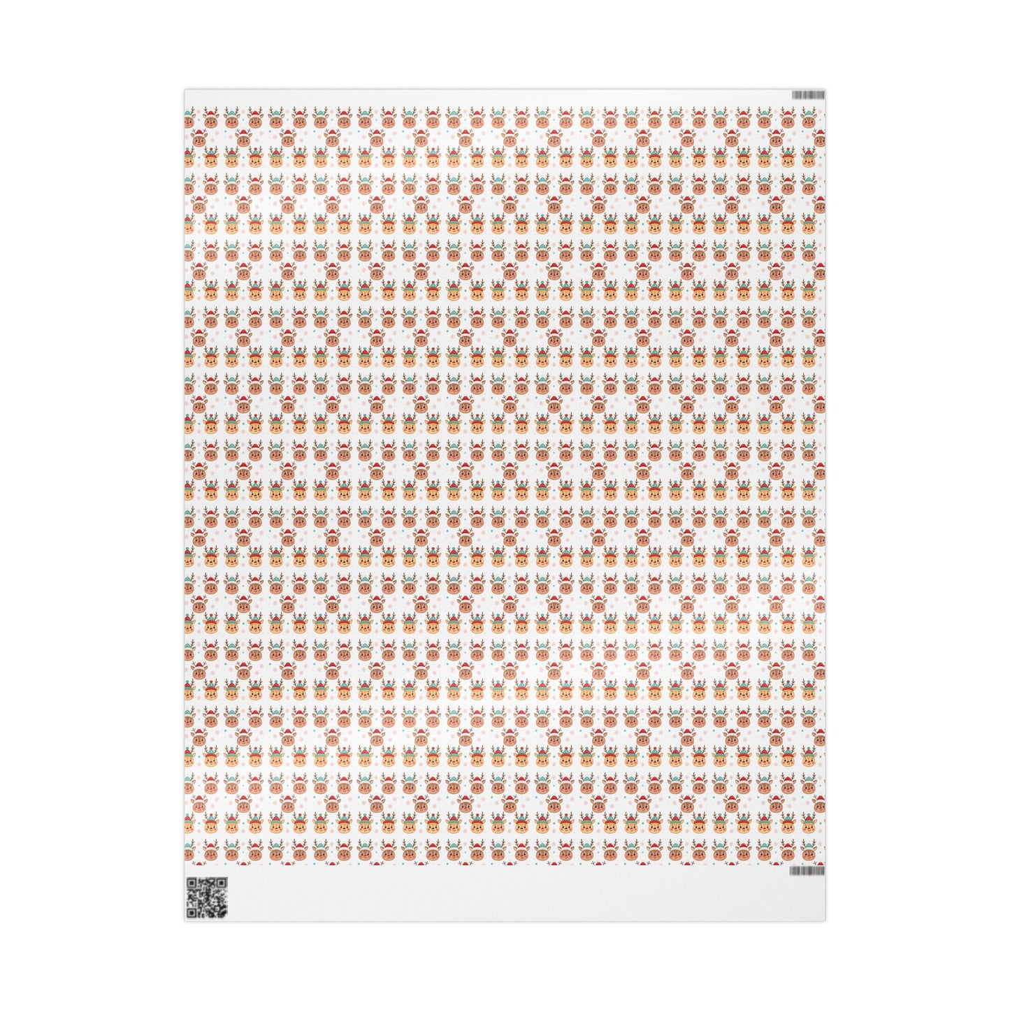 Gingerbread Pattern Wrapping Paper — Festive Holiday Gift Wrap (Roll)
