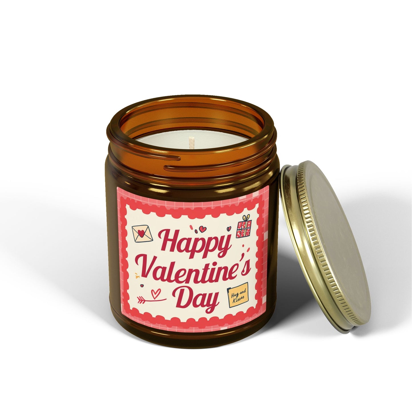 Valentine’s Day Scented Candle — Coconut Apricot Wax (4oz & 9oz)