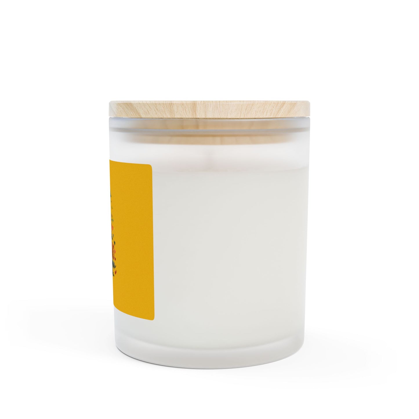 Merry Christmas Frosted Glass Candle - Holiday Gift, Home Decor, Cozy Vibes, Winter Celebrations, Festive Candle