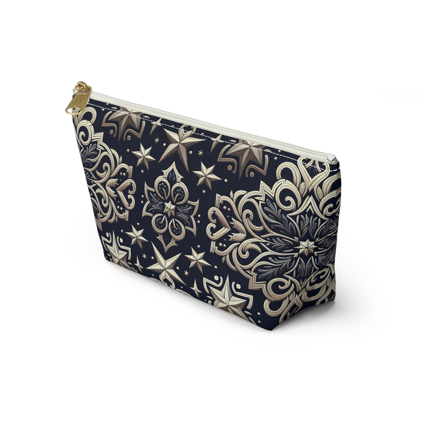 Elegant Starry Pattern Accessory Pouch | Makeup Bag, Travel Organizer, Gift for Her, Stylish Storage, Cosmetology Essentials