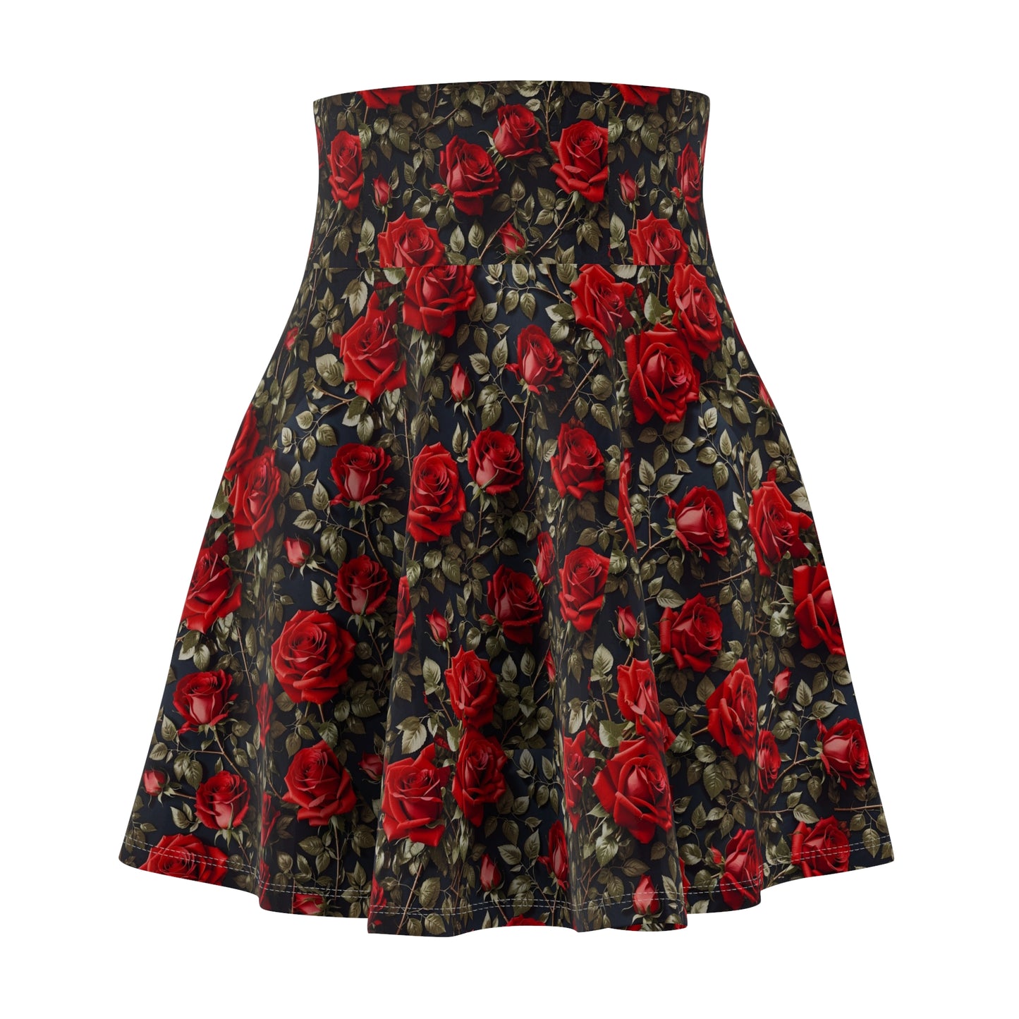 Floral Print Women's Skater Skirt, Trendy Summer Fashion, Garden Party Outfit, Casual Everyday Wear, Gift for Her