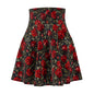 Floral Print Women's Skater Skirt, Trendy Summer Fashion, Garden Party Outfit, Casual Everyday Wear, Gift for Her