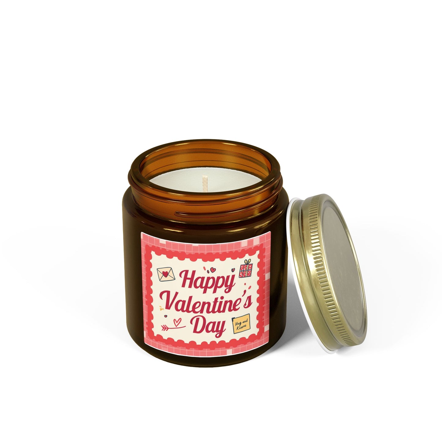 Valentine’s Day Scented Candle — Coconut Apricot Wax (4oz & 9oz)
