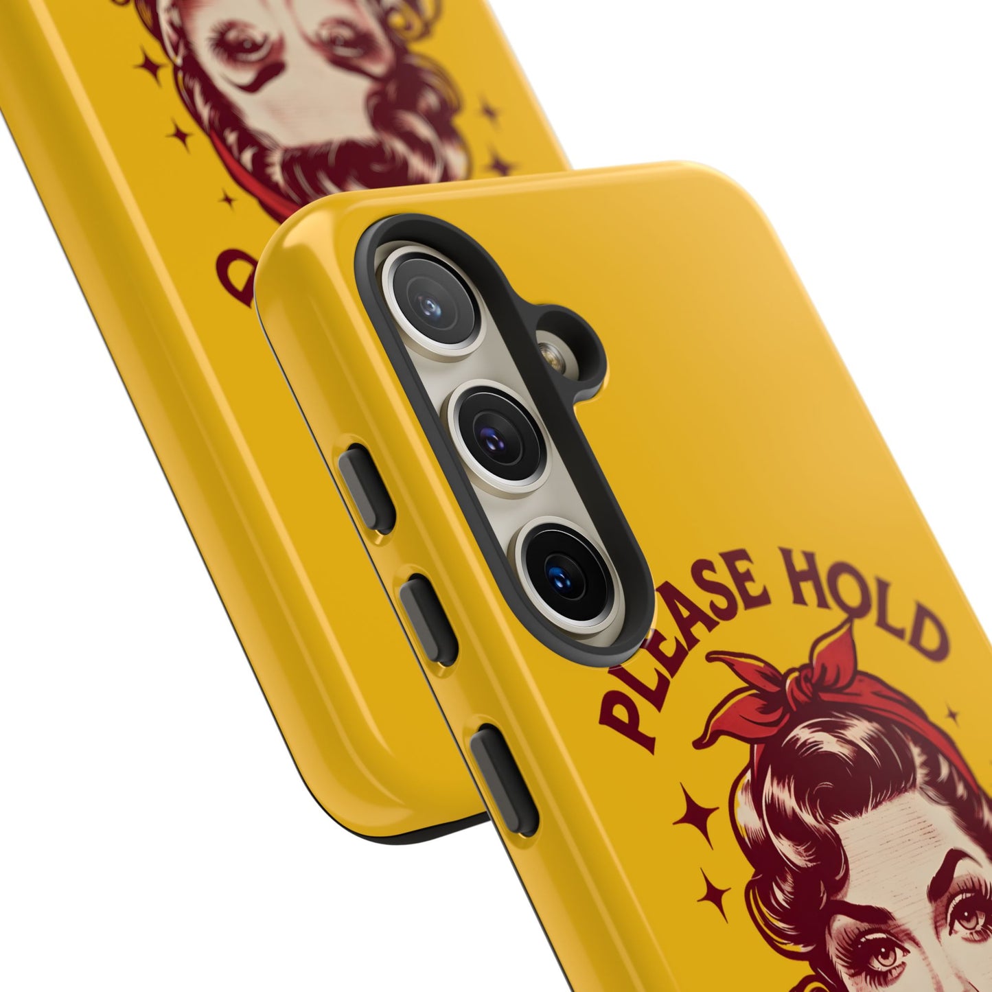 Phone Case - "Please Hold, Sarcasm Loading" Retro Pin-Up Tough Case