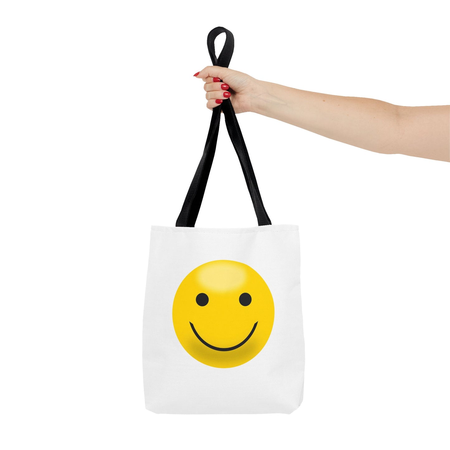 Smiley Face Tote Bag, Eco-Friendly Shopping Bag