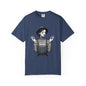 Gothic Striped Graphic Unisex T-Shirt, Edgy Casual Wear, Alternative Fashion, Gift for Her