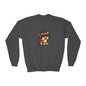 Cool Tiger Youth Crewneck Sweatshirt, Cute Animal Apparel, Teen Style, Gift for Kids, Casual Wear