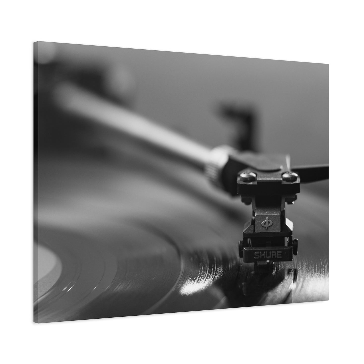 Vinyl Turntable Matte Canvas Print — Stretched 1.25" Wall Art