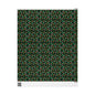 Christmas Wrapping Paper Roll — Gingerbread & Candy Cane Pattern on Dark Green