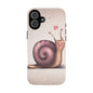 Cute Snail Phone Case — Pink Heart Cartoon Protective iPhone Cover