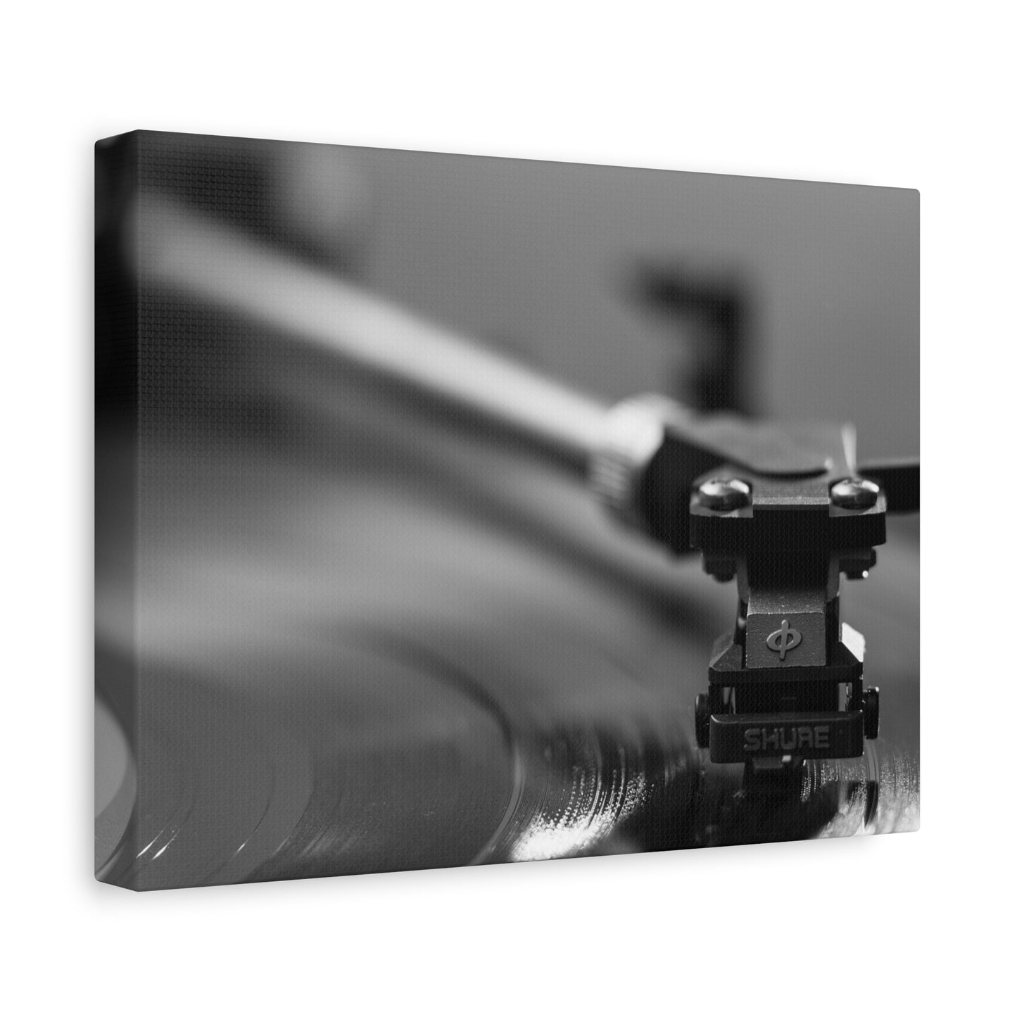 Vinyl Turntable Matte Canvas Print — Stretched 1.25" Wall Art