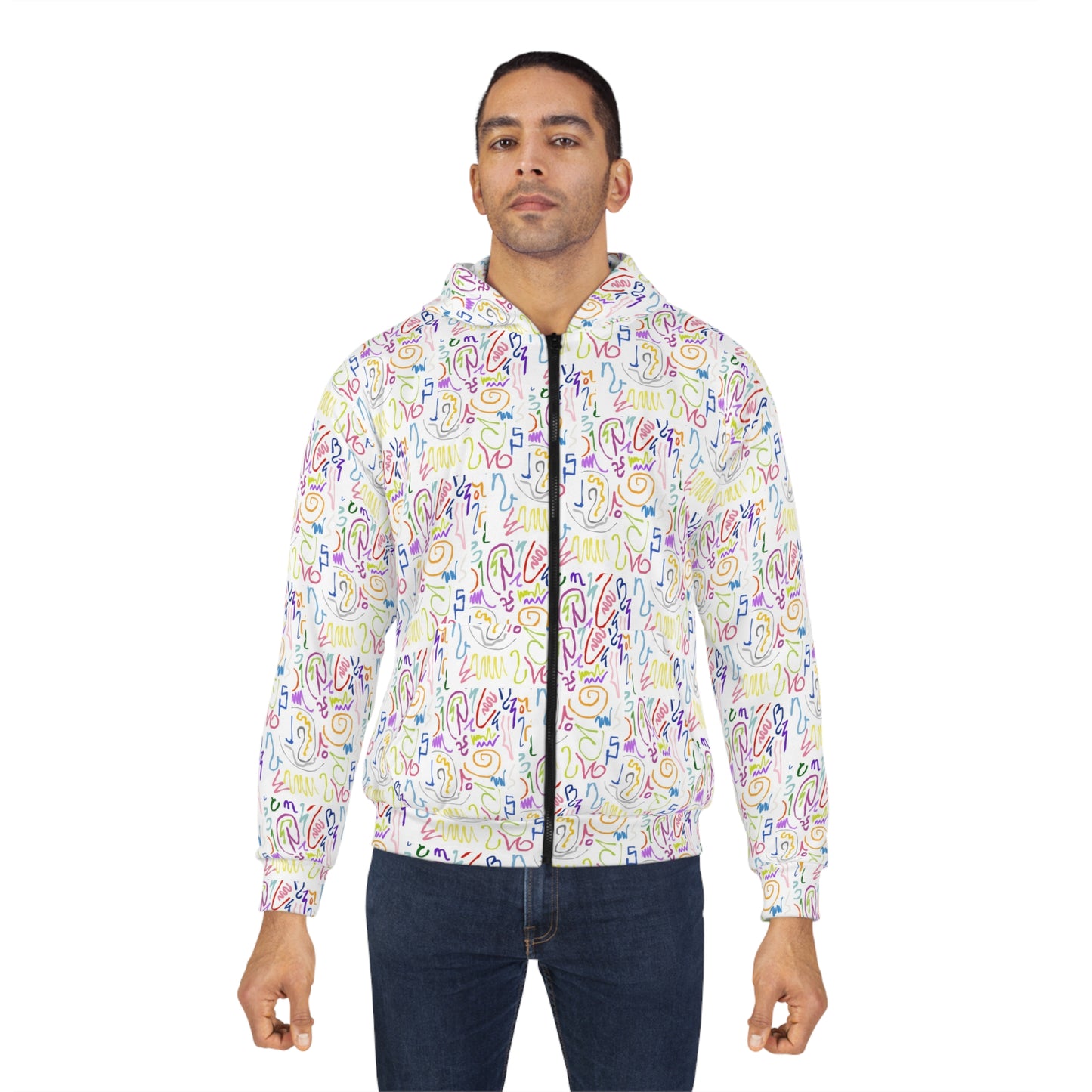 Colorful Unisex Zip Hoodie