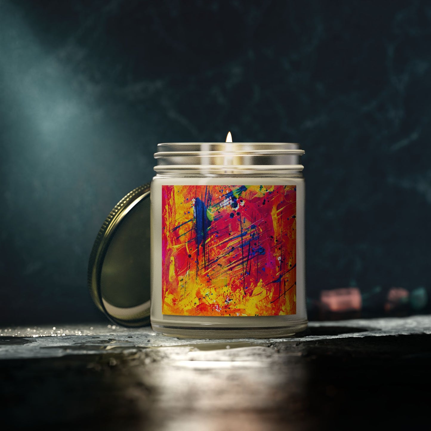 Vibrant Artistic Scented Candles - Perfect for Relaxation