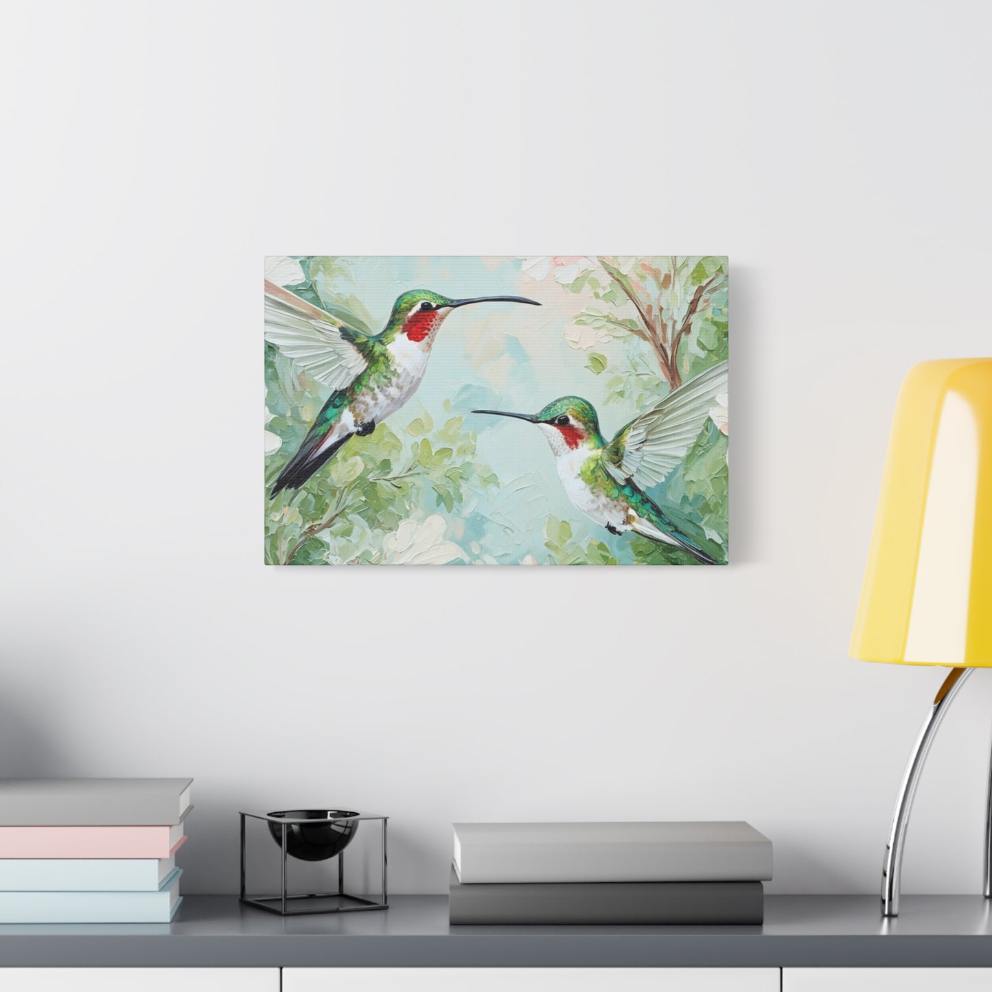 Hummingbird Canvas Wall Art — Stretched Matte Nature Print