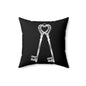 Keys to My Heart Pillow | Cozy Home Decor, Gift for Couples, Wedding & Anniversary Decor, Unique Housewarming Gift, Modern Accent