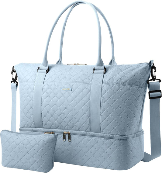 HOTOR Travel Duffel Bag - Weekender Bags for Women, Carry On Gym Tote Bags