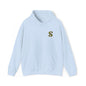 Floral S Initial Hoodie — Monogrammed Flower Letter Sweatshirt