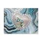 Elegant Floral Heart Canvas Wall Art, Modern Home Decor, Gift for Her