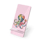 Cute Octopus Phone Stand — Pink Foldable Mobile Display Stand for Smartphones