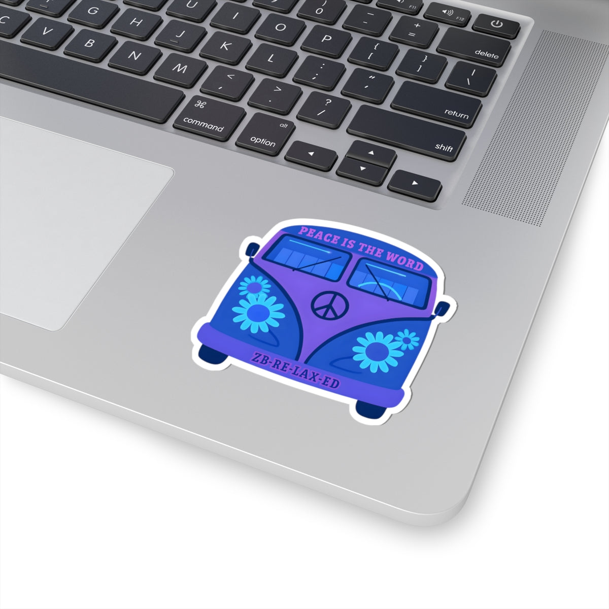 Bohemian Peace Stickers, Laptop Decals, Flower Power Stickers, Mindfulness Decor, Retro VW Van Stickers