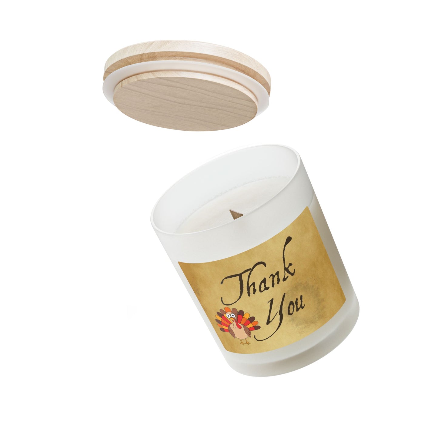 Frosted Glass Candle, 11oz