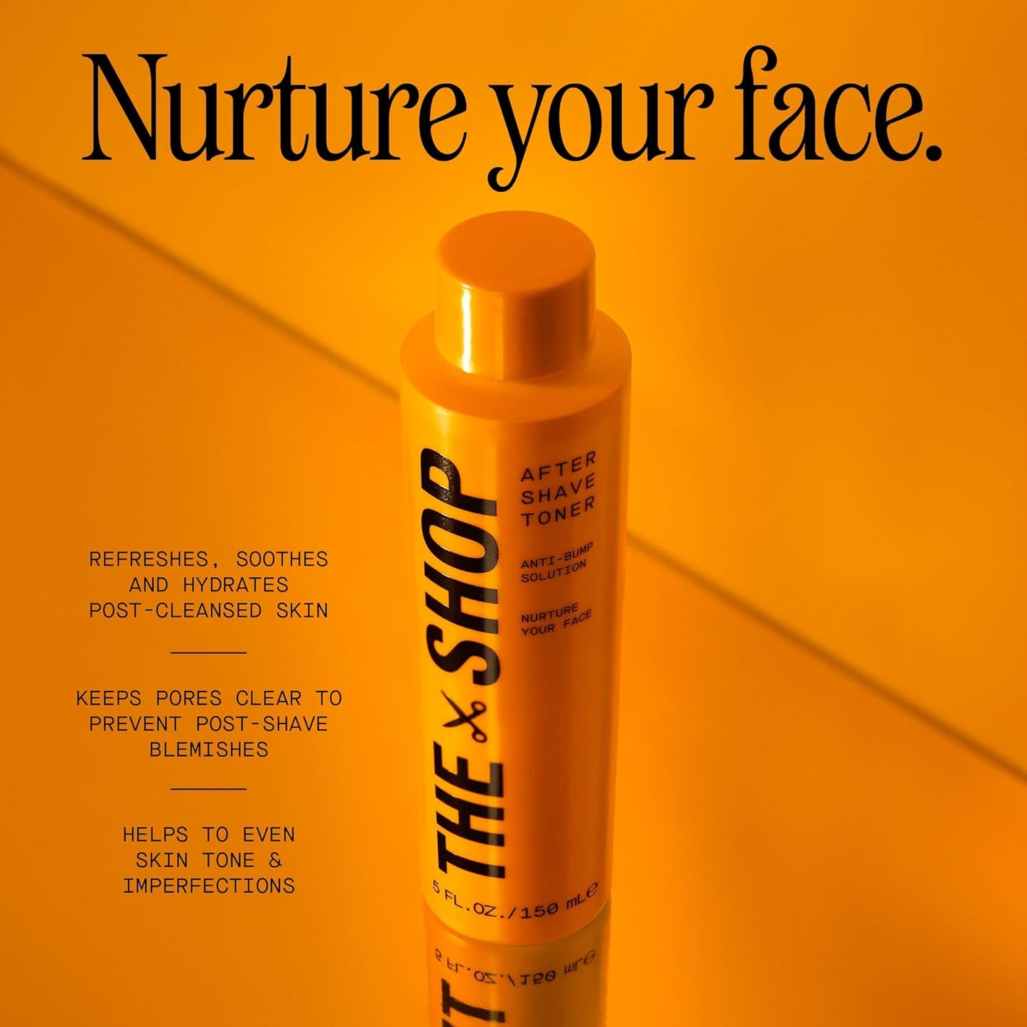The Shop by Lebron James Men's Aftershave Toner, Anti-Bump Solution, Witch Hazel & Gentle Acids, Soothes Post-Shave Irritation