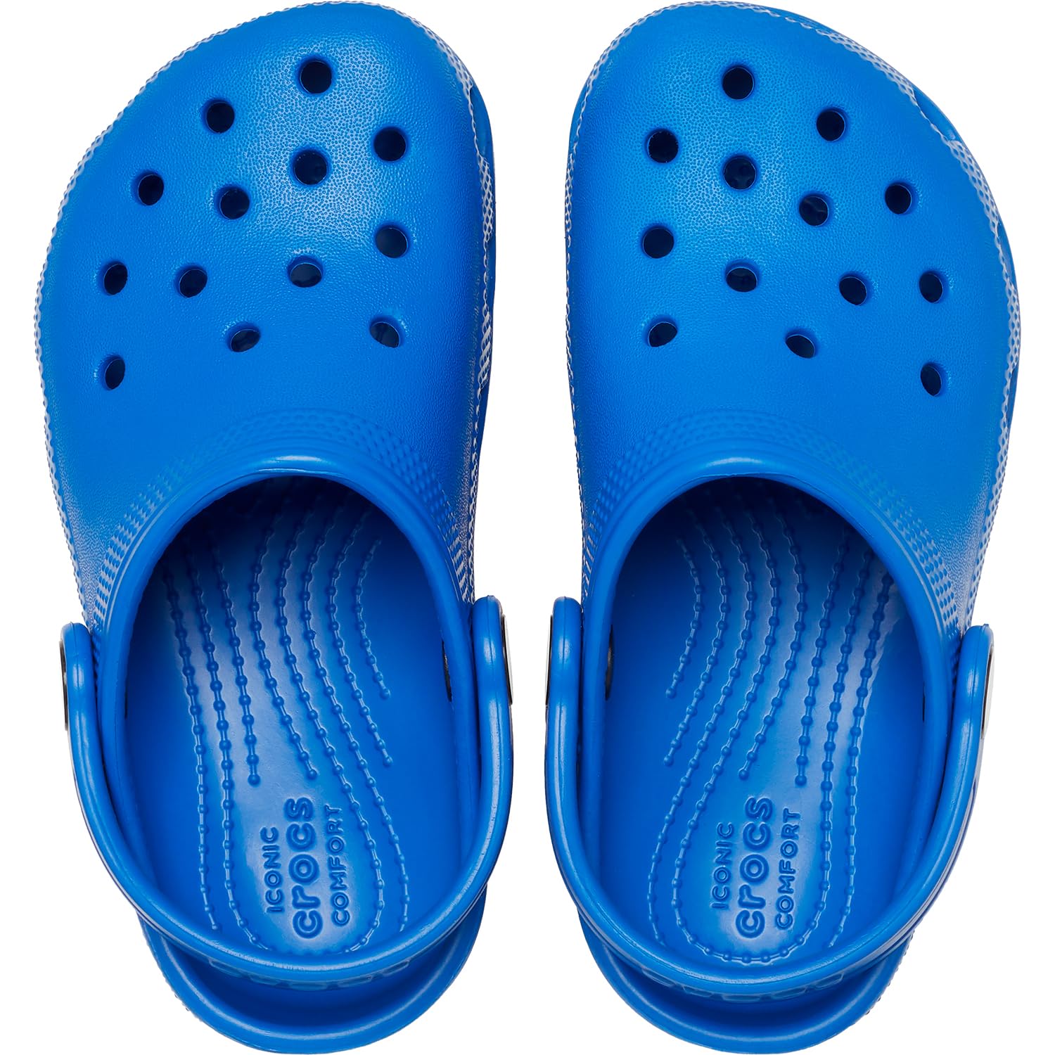 Crocs Kids Classic Clog (Toddler) - Clogs for Kids - Synthetic Upper - Ventilation Holes - Round Toe Blue Bolt 10 Toddler M