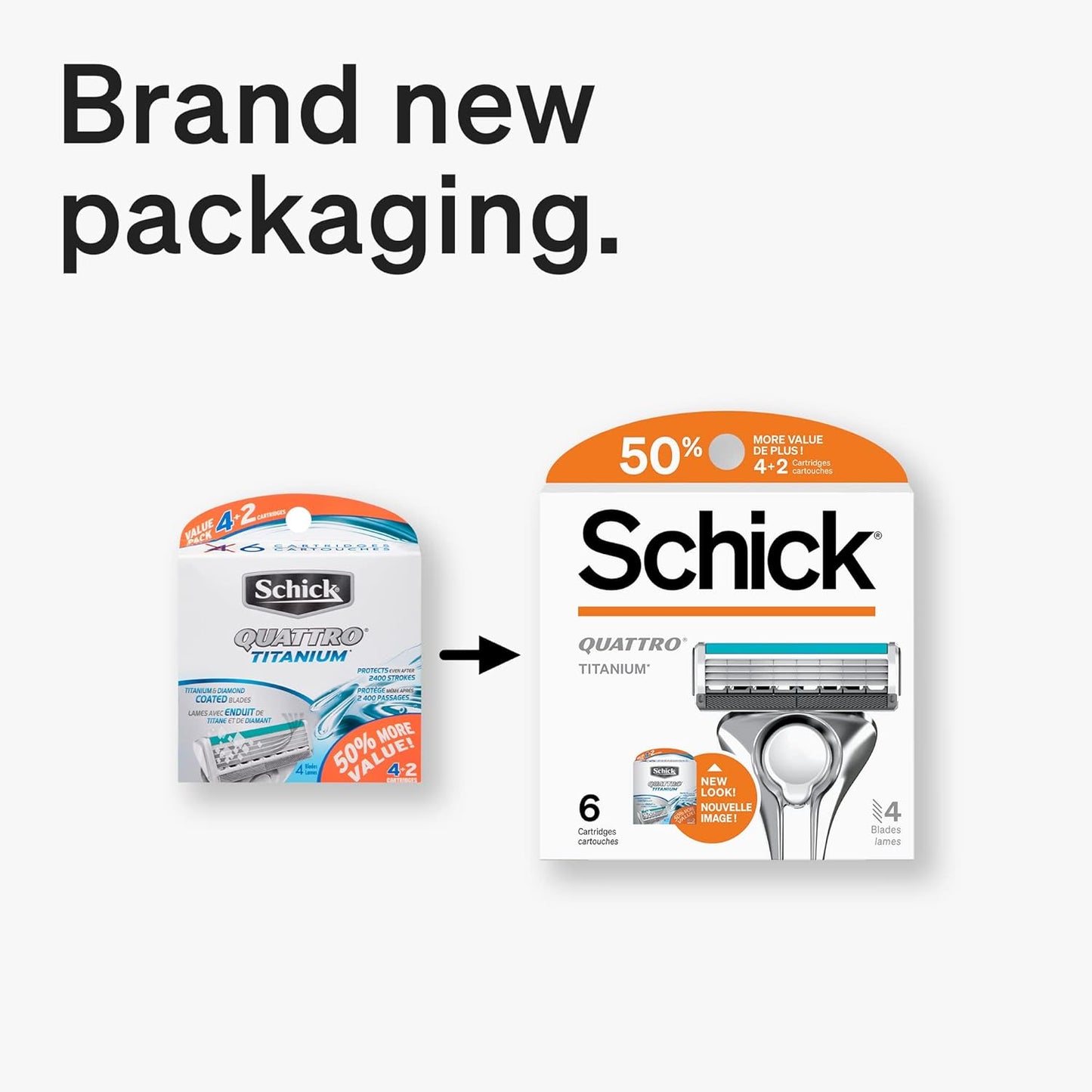 3 Pack - Schick Quattro Refills