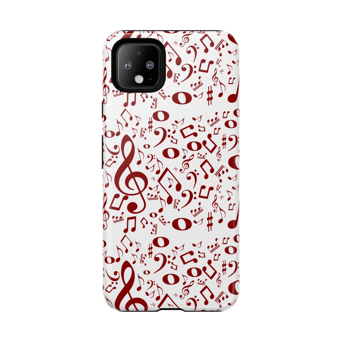 Musical Note Phone Case, Tough iPhone Cover, Gift for Musicians, Customizable, Music Lover's Accessory, Durable Phone Protection