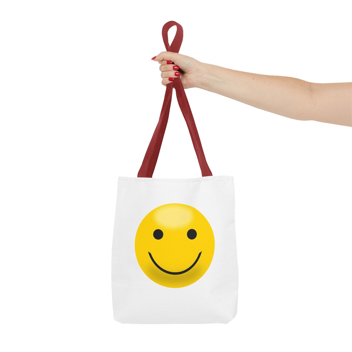Smiley Face Tote Bag, Eco-Friendly Shopping Bag