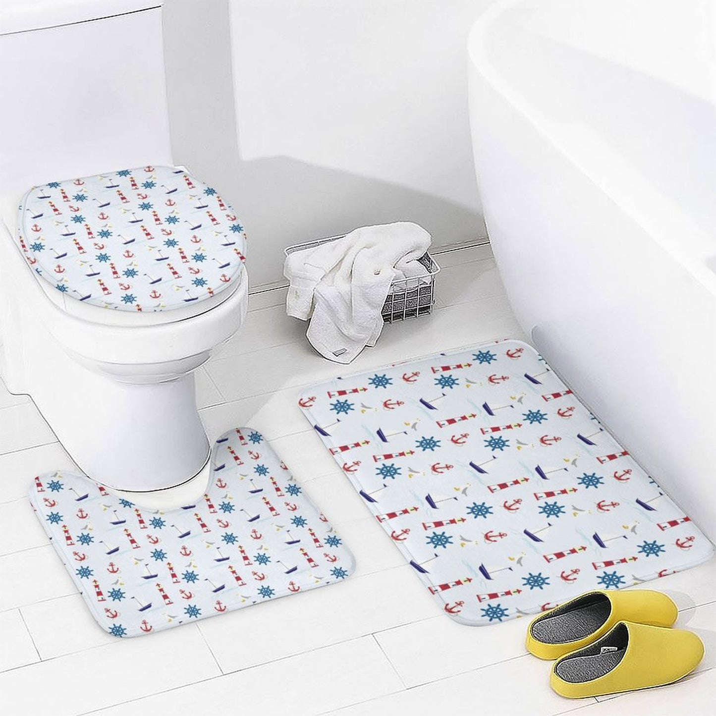 Bathroom 4-Piece Set(One-sided Printing)