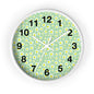 Floral Wall Clock, Rustic Home Decor, Spring Wall Art, Flower Design Clock, Unique Timepiece for Living Room, Gift for Her