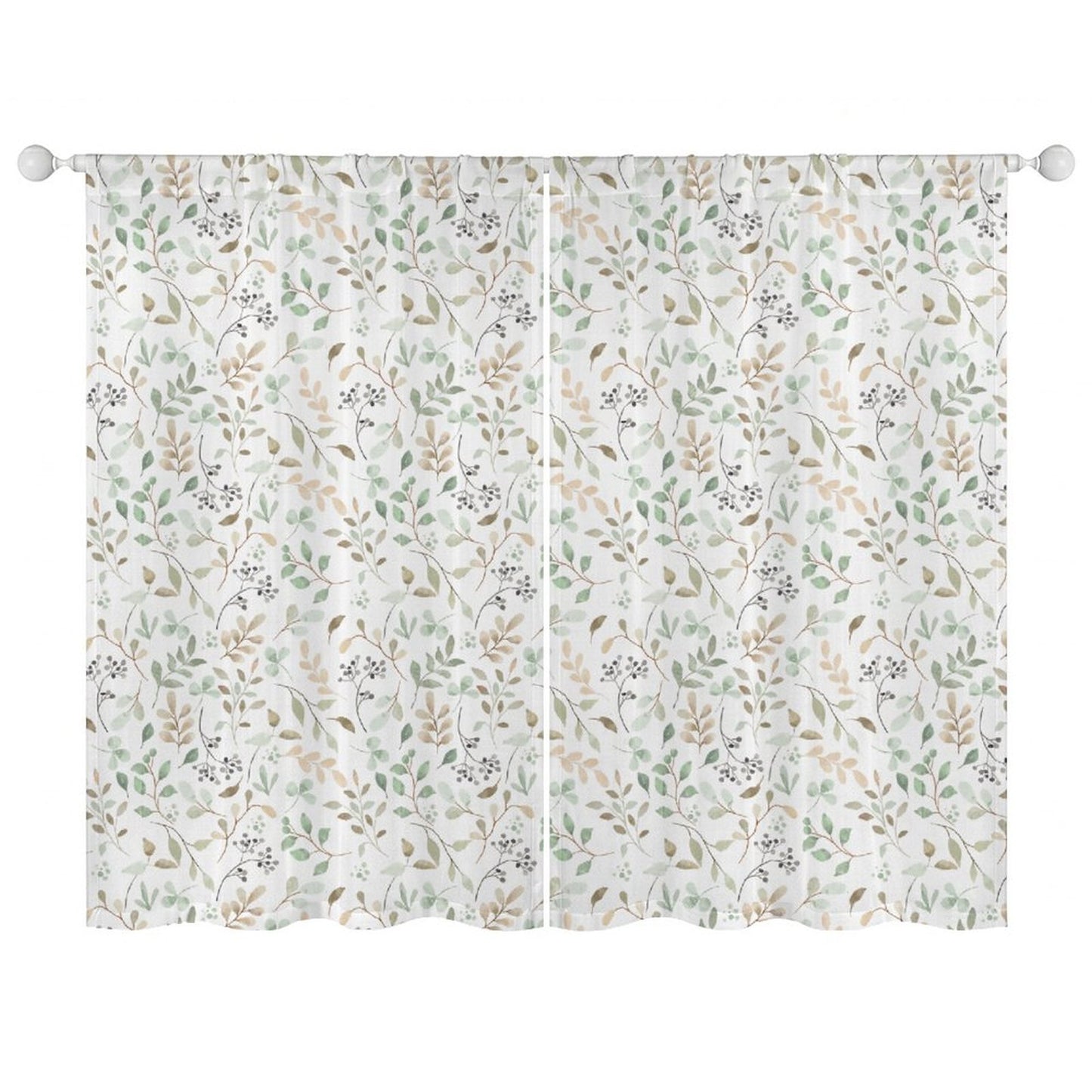 Sheer Curtain Flowers Vines