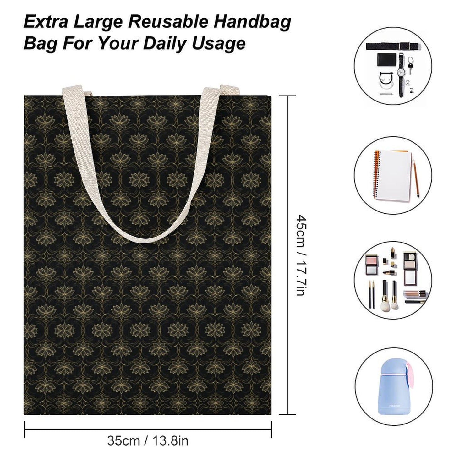 Tote Canvas Bag (Dual-sided Printing)