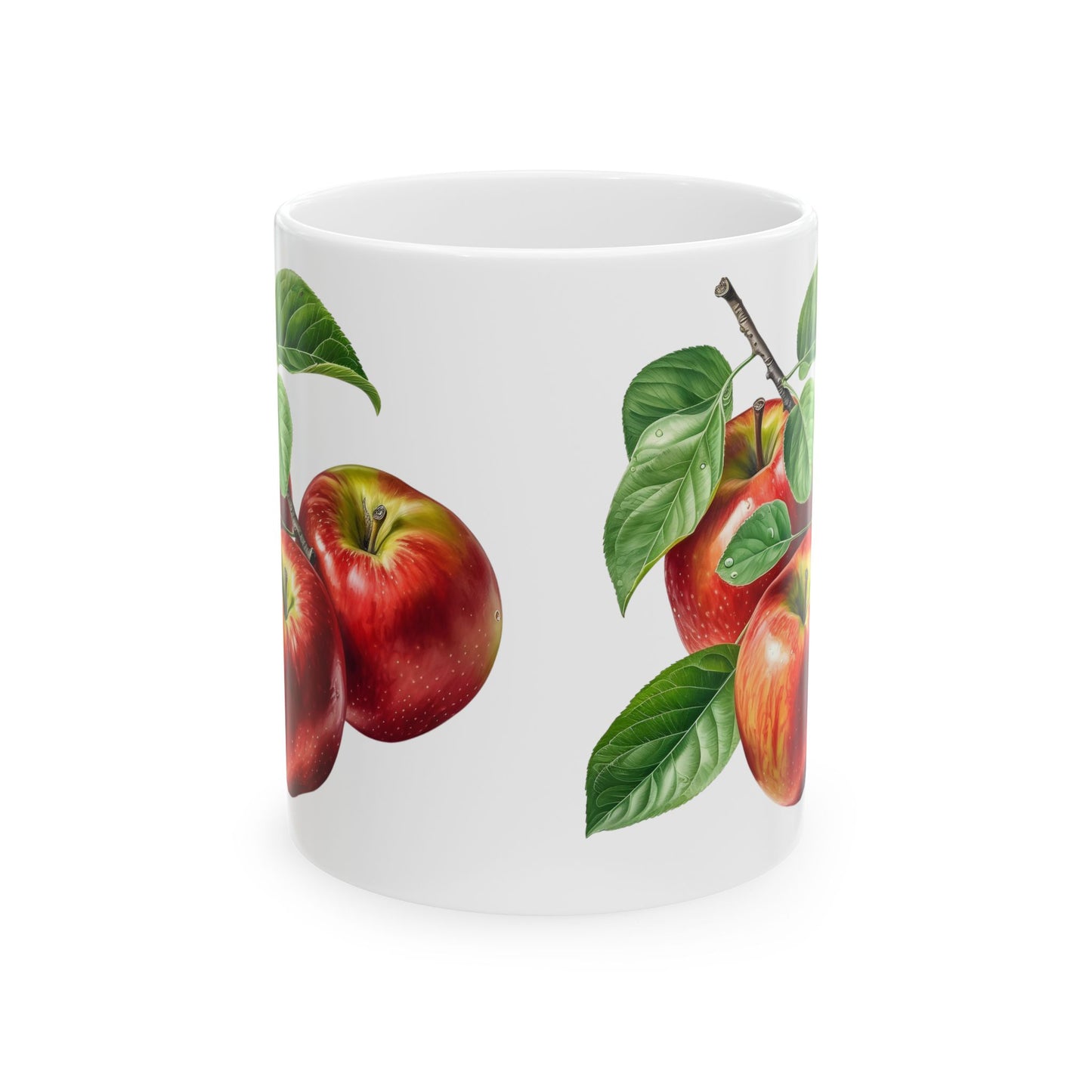 Apple Botanical Ceramic Mug – Farmhouse Kitchen Coffee Cup (11oz, 15oz)