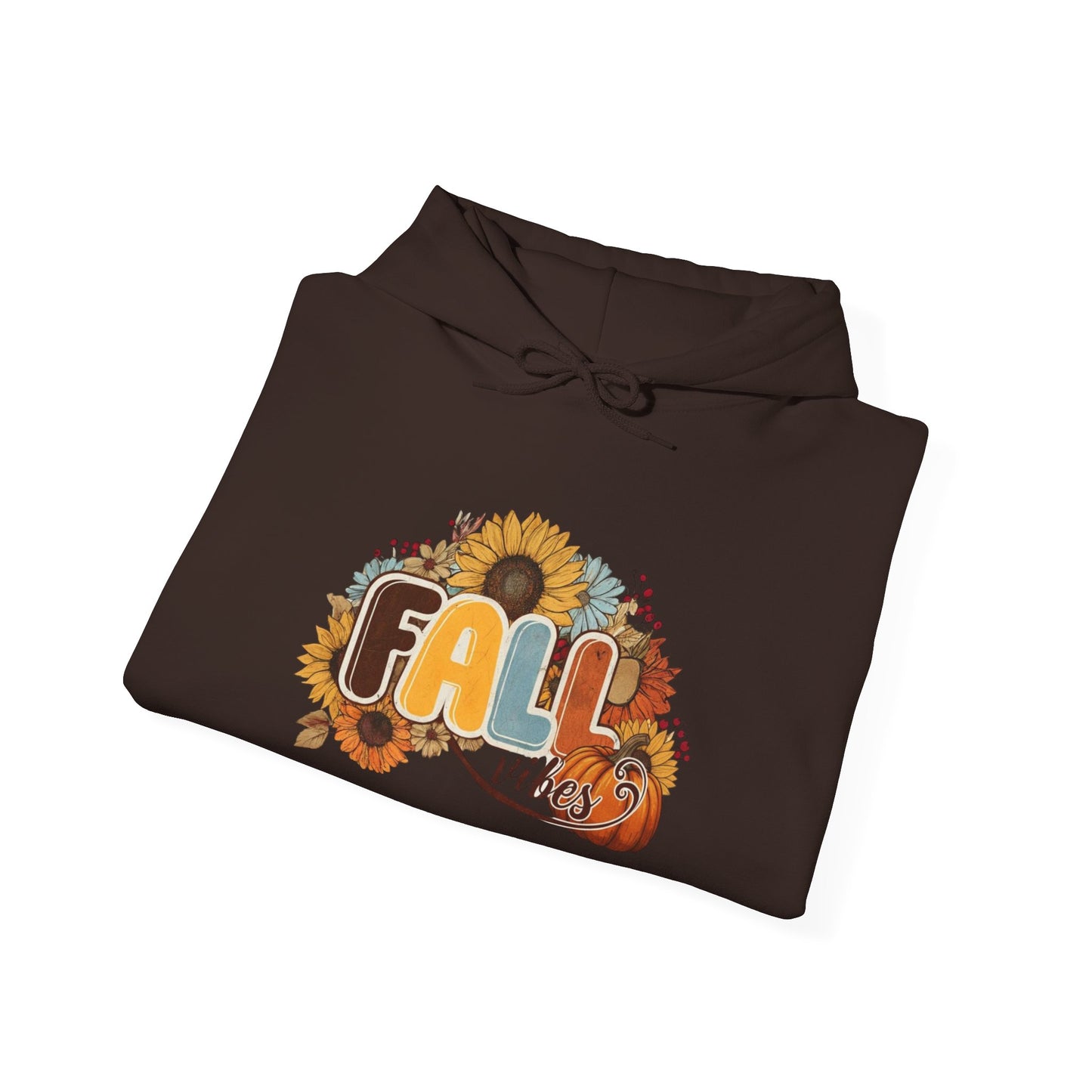 Cozy Fall Vibes Hoodie, Unisex Sweatshirt for Autumn, Pumpkin Design, Perfect for Thanksgiving, Gift for Friends, Seasonal Wear