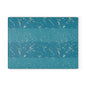 Teal Marble Stripes Glass Cutting Board — Decorative Kitchen Chopping Board
