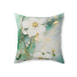 Elegant Floral Throw Pillow
