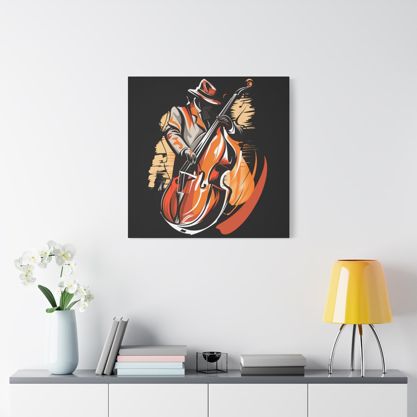 Matte Canvas, Stretched, 1.25" - Bass Player