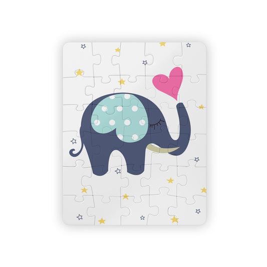 Cute Polka Dot Elephant Kids Puzzle